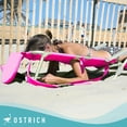 thumbnail image 4 of Ostrich Deluxe 3N1 Lightweight Outdoor Beach Lounge Chair w/Footrest, Pink, 4 of 12