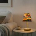 thumbnail image 6 of YAZAOO Table Lamp Creative Golden Floral Harmony Pattern Simple Pattern Night Light, 6 of 8