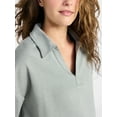 thumbnail image 4 of Athletic Works Women's Bi-Color Top with Long Sleeves, Sizes XS-XXXL, 4 of 5
