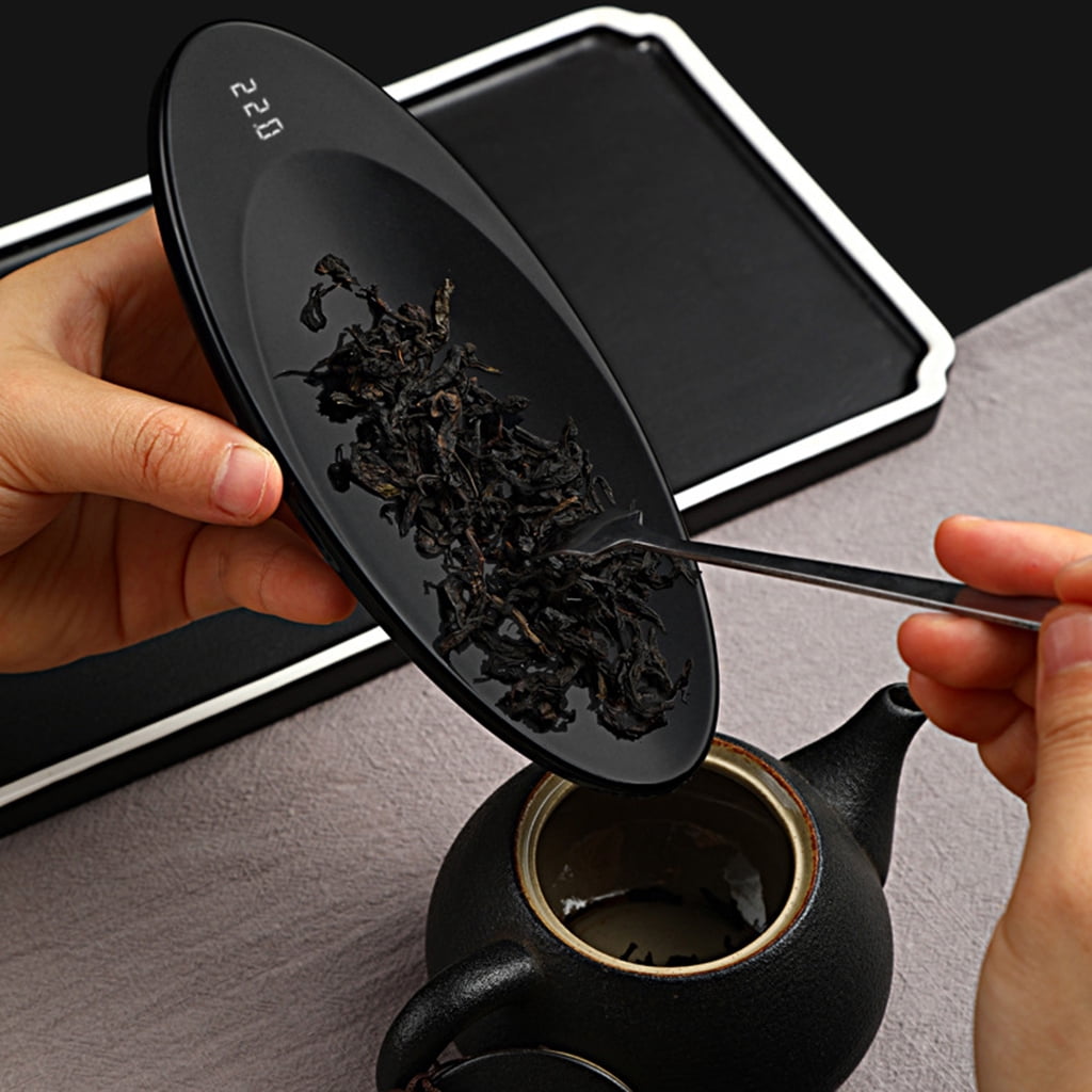 YESTUNE Tea Scale 0.1g Accuracy Scale Wood Color Creative Jewelry Electronic Scale