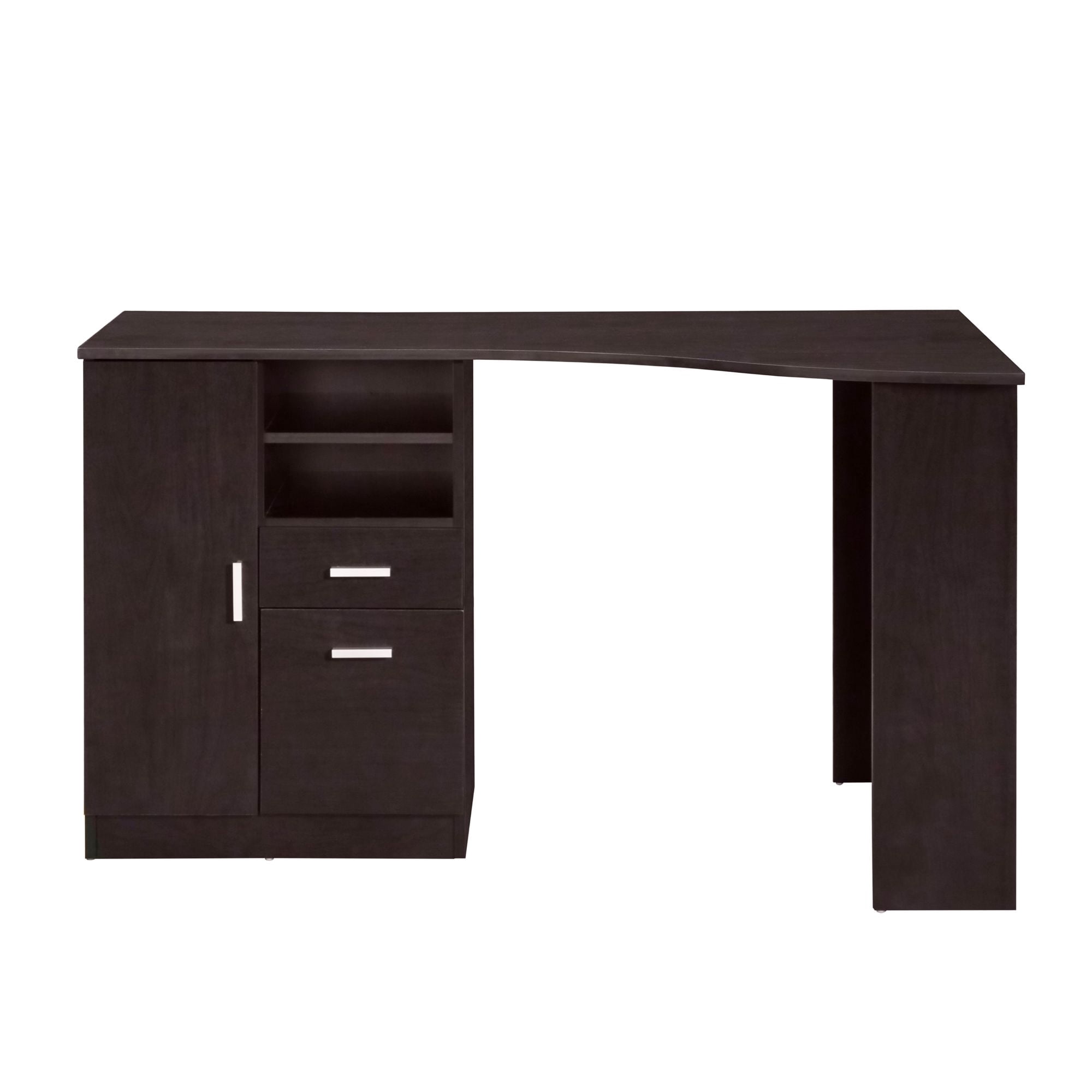 Techni Office Solutions 51.25" Brown Espresso Unique Techni Mobili Classic Office Desk with Storage