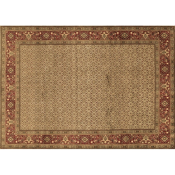 Ahgly Company Indoor Rectangle Persian Brown Traditional Area Rugs, 7' x 10'