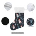 thumbnail image 4 of Ryvnso Christmas Stockings Snowman Trees 17.7" Large Stocking Decoration 2 Pack, 4 of 7