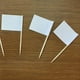 thumbnail image 3 of Banderas creativas de palillos de dientes blancos para decorar cupcakes y comida de fiesta (100 unidades), 3 of 7