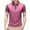 Hot Pink, variant on Iugvhana Mens Zipper Polo Shirts Short Sleeve Moisture Wicking Outdoor Golf Shirt Collared Athletic Tennis Polo Black XXXL