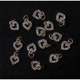 thumbnail image 5 of 10pcs Sweet 3D Gold Heart Dangle Alloy Glitter Nail Charm Rhinestone Nail Jewelry Pendants Diamond Nail Art Dangle Nail Piercing Charms Alphabet Alloy 3D Nail Art Charm Acrylic Tips, 5 of 8