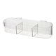 thumbnail image 1 of Caja de almacenamiento dividida para productos de cocina, caja portátil resistente y duradera para la gestión del almacenamiento en el hogar, transparente y blanca, 1 of 4