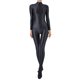 thumbnail image 3 of Mono completo brillante al óleo para mujer, lencería, culturismo, gimnasio, Fitness, cuello simulado, mono de manga larga, traje de baño protector contra sarpullidos, 3 of 5
