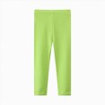 thumbnail image 4 of zuwimk Girls Athletic Leggings Crossover High Waisted Yoga Pants with Pockets Kids Dance Running Workout Tights(Light Green,C), 4 of 4