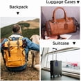 thumbnail image 5 of 11PCS 11 Colors Privacy Cover Label Tags PU Leather Labels Tags Horizontal Personalized Travel Suitcase Identifier with Adjustable Buckle Strap, 5 of 9