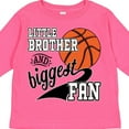 thumbnail image 4 of Inktastic Little Brother and Biggest Fan Basketball Player Boys Long Sleeve Toddler T-Shirt, 4 of 5