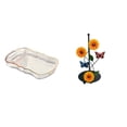 thumbnail image 1 of Bandeja de almacenamiento,Bandeja rectangular para servir,bandeja para postres y frutas de cocina,Soporte de papel higiénico,Porta toallas de papel con forma de girasol para, 1 of 8
