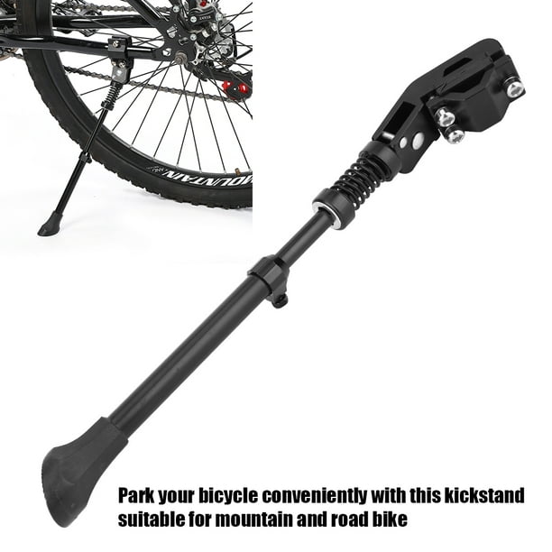 Cergrey Support latéral de béquille de vélo en alliage d'aluminium  universel réglable, support de stationnement, accessoire de vélo de pied,  support latéral de vélo, béquille de vélo 