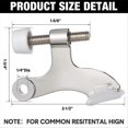 thumbnail image 2 of 20pack Hinge Pin Door Stops Satin Brushed Door Stopper Adjustable, 2 of 5