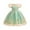 Mint Green, variant on Girls Floral Embroidered Lace Tulle Dress Elegant Princess Party Gown for Weddings Birthdays Formal Occasions Toddler Kids