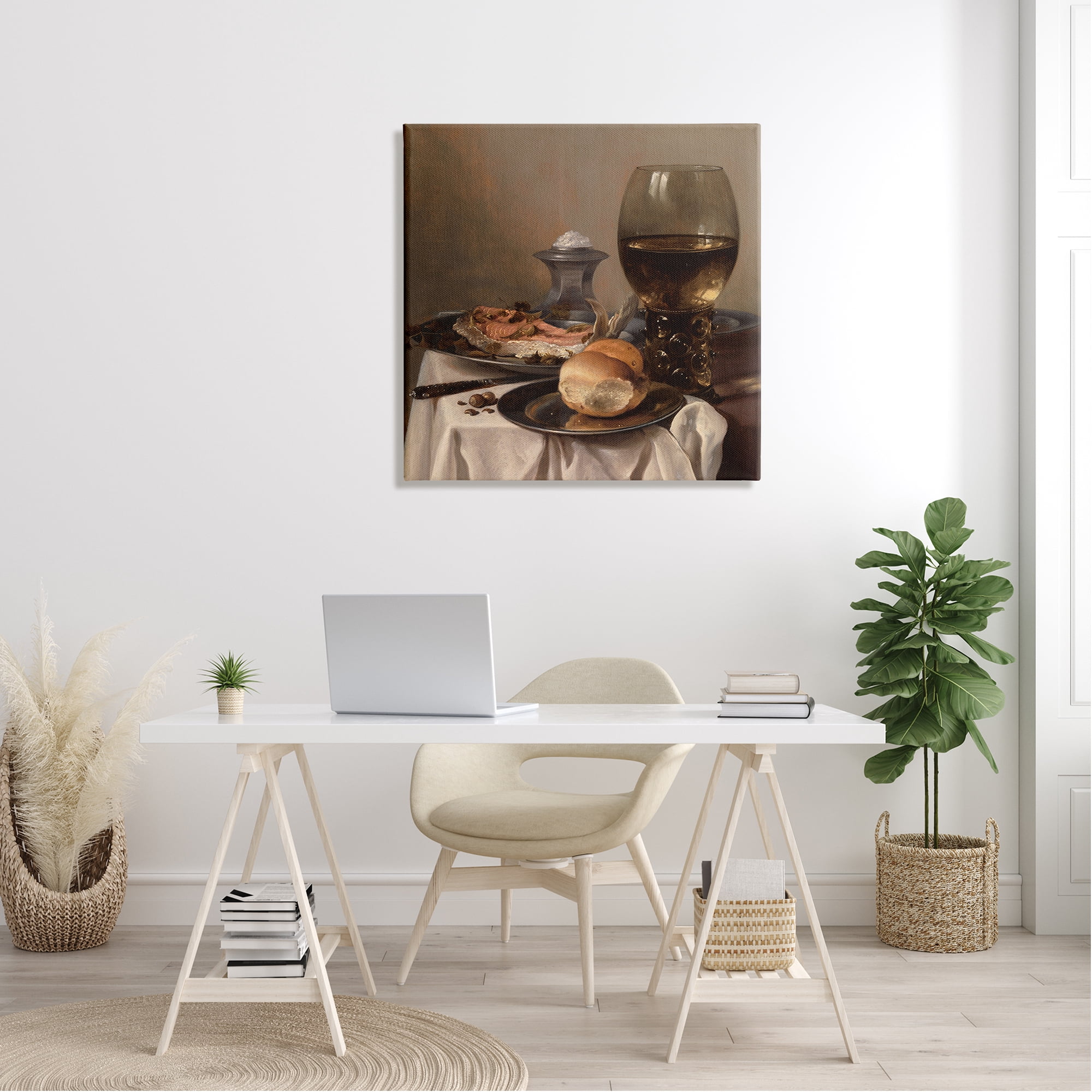 Stupell Industries Still Life with Salt Pieter Claesz Classical Painting Painting Gallery Wrapped Canvas Print Wall Art, Design by one1000paintings