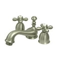 thumbnail image 1 of Kingston Brass Deux Poignées 4 "à 8" Mini Robinet de Toilette Répandu avec Laiton Pop-up, 1 of 2