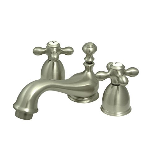Kingston Brass Deux Poignées 4 "à 8" Mini Robinet de Toilette Répandu avec Laiton Pop-up