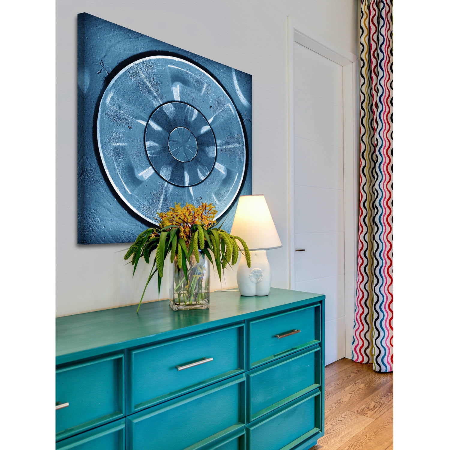 "Blue Journey" Painting Print on Wrapped Canvas