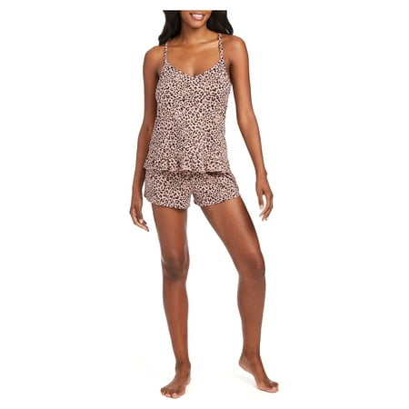 Jessica Simpson Women's Strappy Cami and Ruffle Sleep Short Set, 2pc.