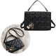 thumbnail image 4 of Bolsos pequeños para mujer, de moda, de gran capacidad, de PU, ajustable, para hombro, para citas, color negro, 4 of 12