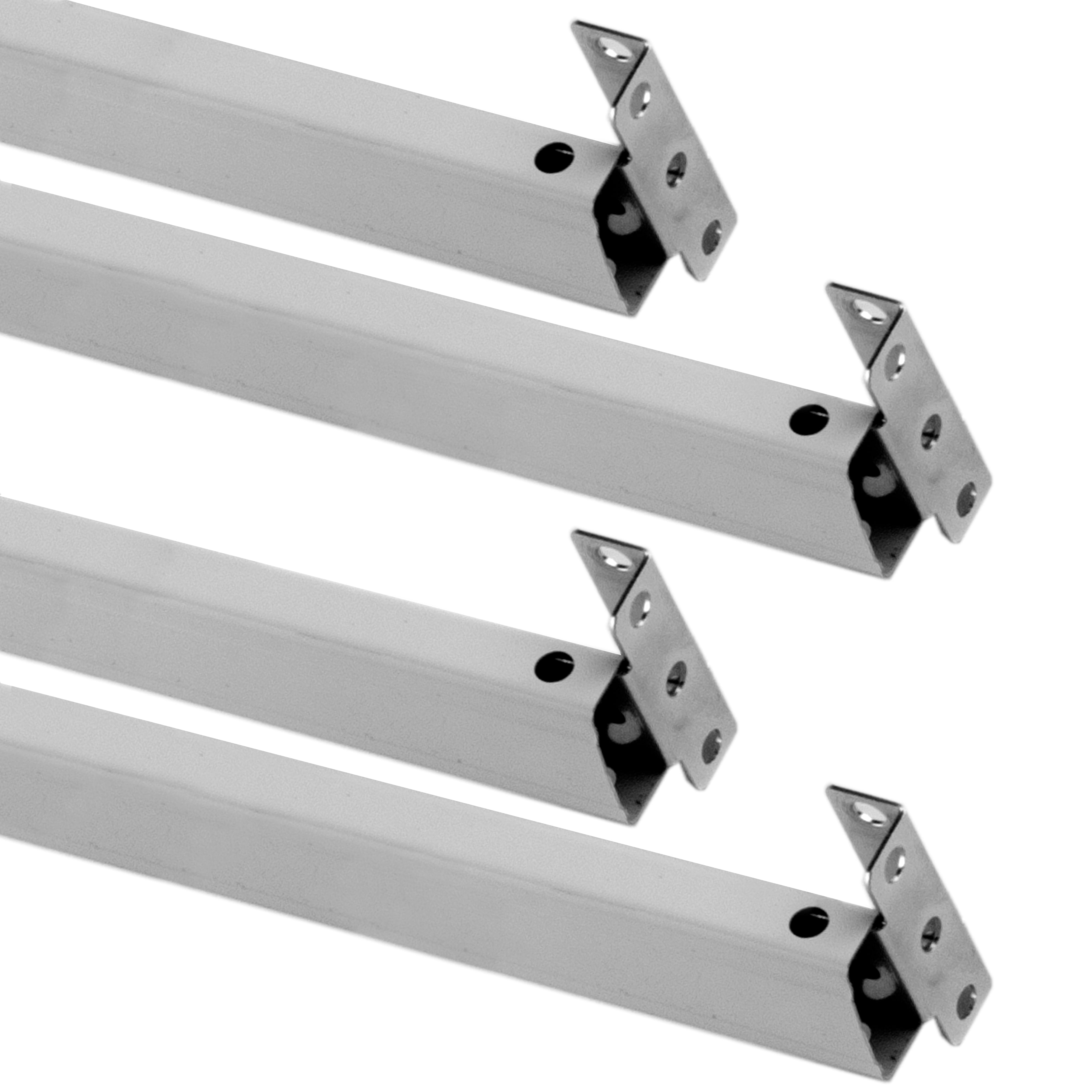 Flat Sash Rods 6-11 inches (Set of 4), White
