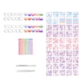 thumbnail image 2 of jifeng Card Sticker Set, Goo Card DIY Set, Goo Card Toy Homemade Pendant DIY Kit, Kit Rabbit 132pcs, 2 of 9