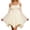 Beige, variant on Women Vintage Off‑Shoulder Corset Dress Puff Long Sleeve Lace‑Up Swing Midi Dress