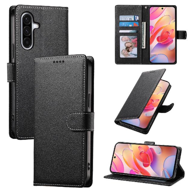 Case for FOXDOCK Samsung Galaxy A36 Wallet Case – Premium Leather, 3 Card Slots, Shockproof Protection