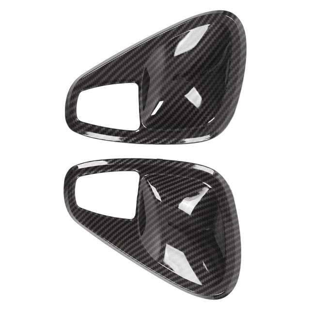Cubierta Interior Manija De Puerta Cubierta De Tazón Ajuste Estilo Fibra De Carbono Reemplazo Para Smart Fortwo W451 Facelift 2011-2014
