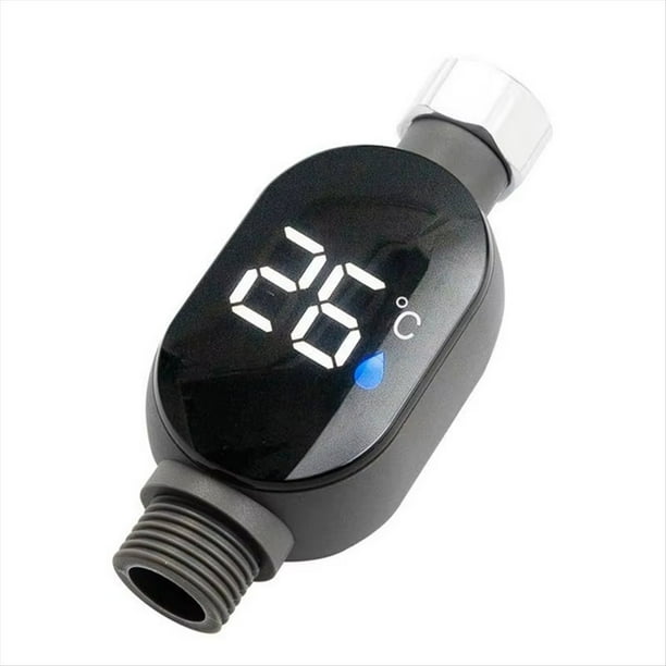Medidor de Temperatura Ducha con Pantalla Digital LED, Lectura Instantánea, Termostato Baño Impermeable para el Hogar.