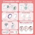 thumbnail image 3 of Inserto de Brida para Extractor de Leche Maymom 21mm Rosado Compatible, 3 of 9