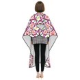 thumbnail image 7 of ZICANCN Hair Cutting Cape for Adults, Pink Floral Motif Tribal Cape Salon Barber Cape for Hair Stylist Shampoo Capes Waterproof, 55x66 Inches, 7 of 7