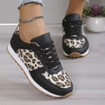thumbnail image 2 of Luxalzxs Women's Leopard Sneaker Soft Lightweight Non Slip Gym Sneaker Breathable Retro Lace Up Walking Shoes for Women, 2 of 5