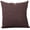 Brown, variant on Polyester/Linen Blend Cushion Cover Pillow Case Pack of 2, 20''x20'' (With or Without Inserts)