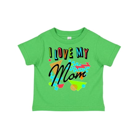

Inktastic I Love My Mom- 80s Retro Style Gift Toddler Boy or Toddler Girl T-Shirt