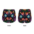 thumbnail image 4 of Disketp Colorful Floral2 Print Women's Shorts Workout Shorts for Athletic Gym Running Shorts with Phone Pockets XX-Large, 4 of 8