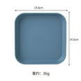 thumbnail image 4 of Nvzi 8Pcs 6 Inch Plastic Plates,Square Deep Dinner Plates, Plastic Plates Reusable-Multicolour, 4 of 4