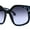Blue Tortoise Smoke, variant on Womens Oversize Pentagon Size Lens Thic Horn Rim Vintage Style Sunglasses All Black