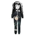 thumbnail image 4 of Demon Slayer Muichiro Tokito Unisex Onesie Pajamas Zipper Jumpsuit Hooded One Piece Sleepwear for Family Mens Womens, 4 of 8