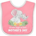 thumbnail image 3 of Inktastic I'll Never Forget Our 1st Mother's Day Elephant Family Boys or Girls Baby Bib, 3 of 4