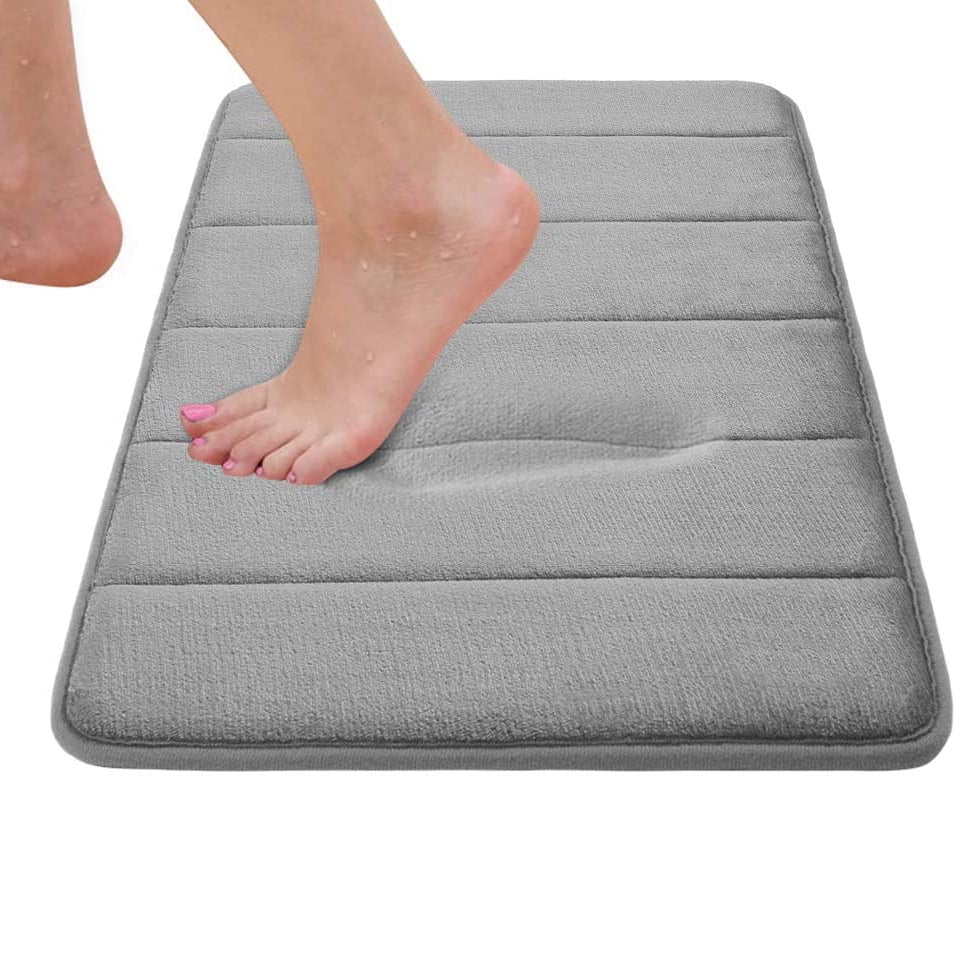 New Foam Bath Shower Mat Water-absorbing Pad Non-slip Rug Bathroom Carpet Q 