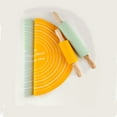thumbnail image 4 of Rolling Pin Mat Set Rolling Pin Kit Silicone Dough Mat With Scale Round Thickened Kneading Pad For Baking Tool(rolling Pin Kit), 4 of 4