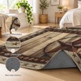 Primitive Country Throw Rugs Hallway Runner Rug 2.6x12ft, Western Farmhouse Non Slip Area Rugs for ...