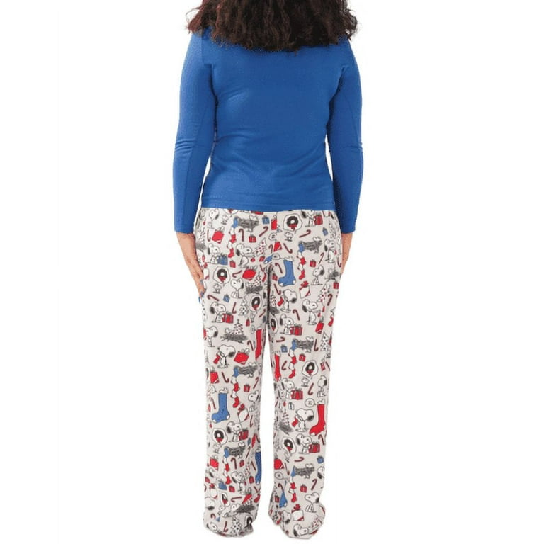 Munki Munki Women s Snoopy Top Pants 2PC Pajama Set Sleepwear Size M Walmart
