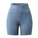 thumbnail image 3 of Gibobby Pantalon cortos yoga mujer Shorts Biker V Lifting Butt Shorts Cintura Entrenamiento Cintura alta Mujeres Yoga Shorts(Azul,G), 3 of 5