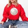 thumbnail image 4 of Volleyball Faux Glitter Sweatshirt for Women Trendy Girly Volleyball Fan Pullover Red Sweatshirt Adult Large, 4 of 5