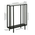 thumbnail image 4 of Evelyn&Zoe Vireo 22" Wide Rectangular Console Table with Metal Shelf, Blackened Bronze, 4 of 4