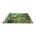 thumbnail image 2 of Ahgly Company Machine Washable Indoor Rectangle Southwestern Turquoise Blue Country Area Rugs, 3' x 5', 2 of 4