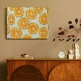 thumbnail image 4 of Chilfamy Orange Slices Canvas Wall Art Decor Ready To Hang For Home Living Room Kitchen Office Hotel Salon Bar Gift Ideas 16x12in, 4 of 6